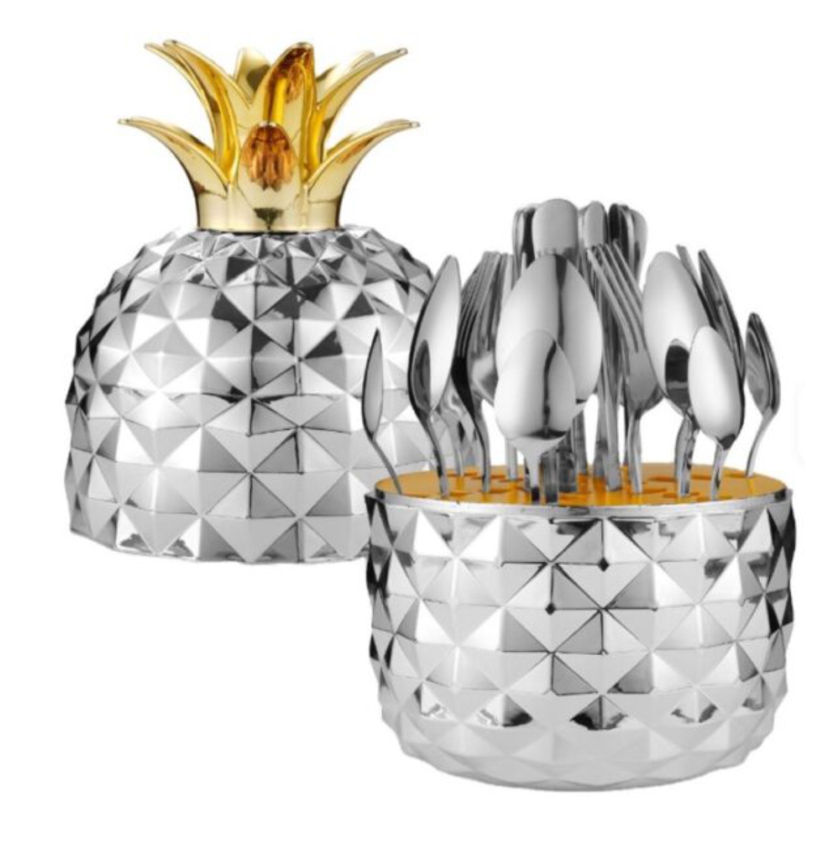 Vista 3 de SET CUBIERTOS PIÑA X24 ACERO INOXIDABLE